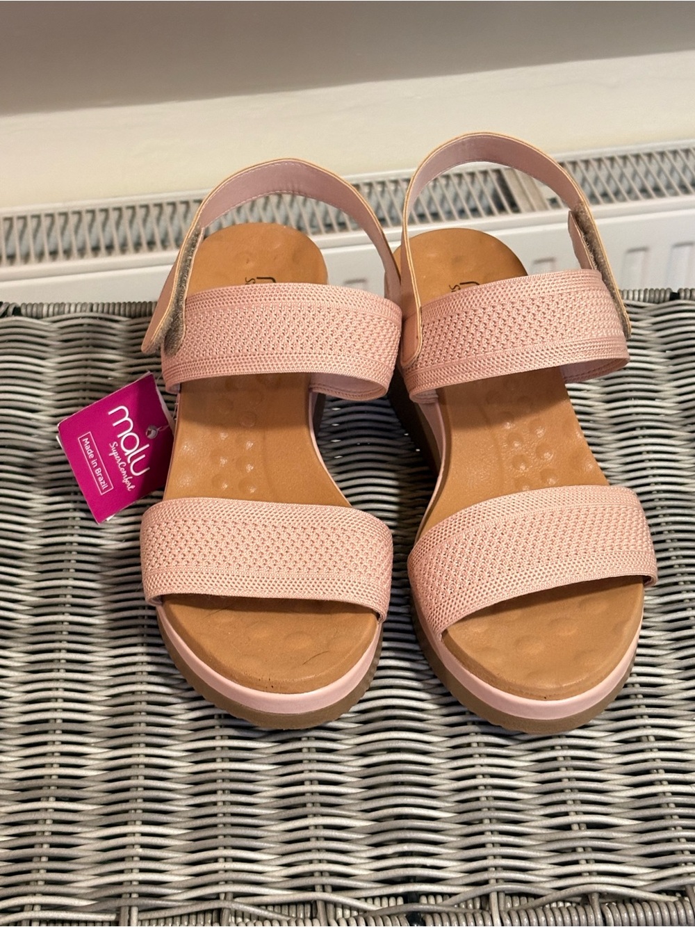 Malu Pink Slingback Comfort Sandals for Women